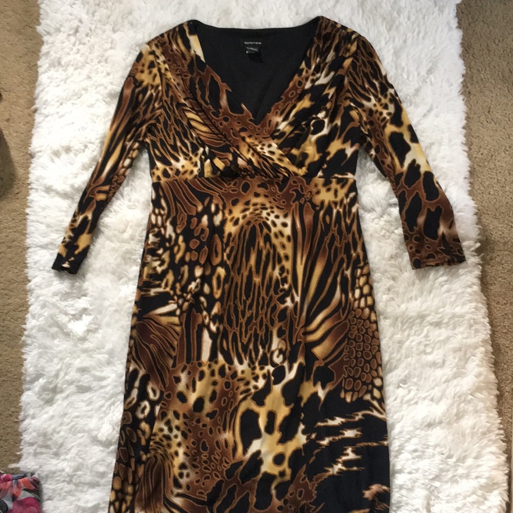 animal print dress